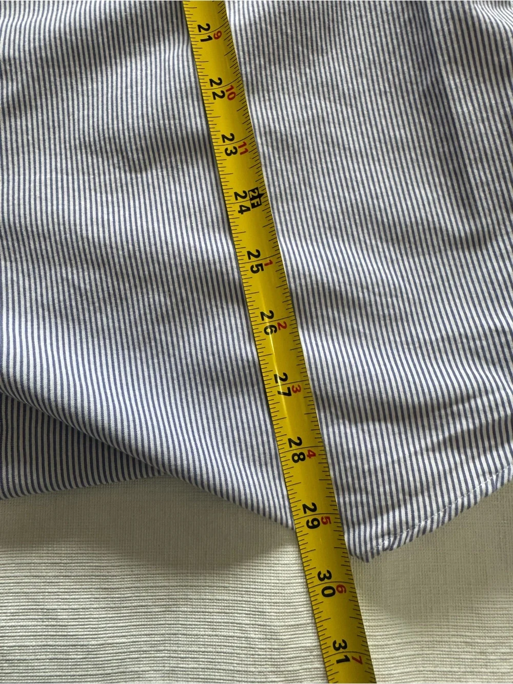 Ralph Lauren Light Blue Pinstripe Button-Down Dress Shirt - Picture 8 of 10